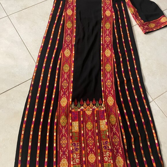 Kaftan Abaya Palestinian Dress Thobe L - Picture 5 of 7